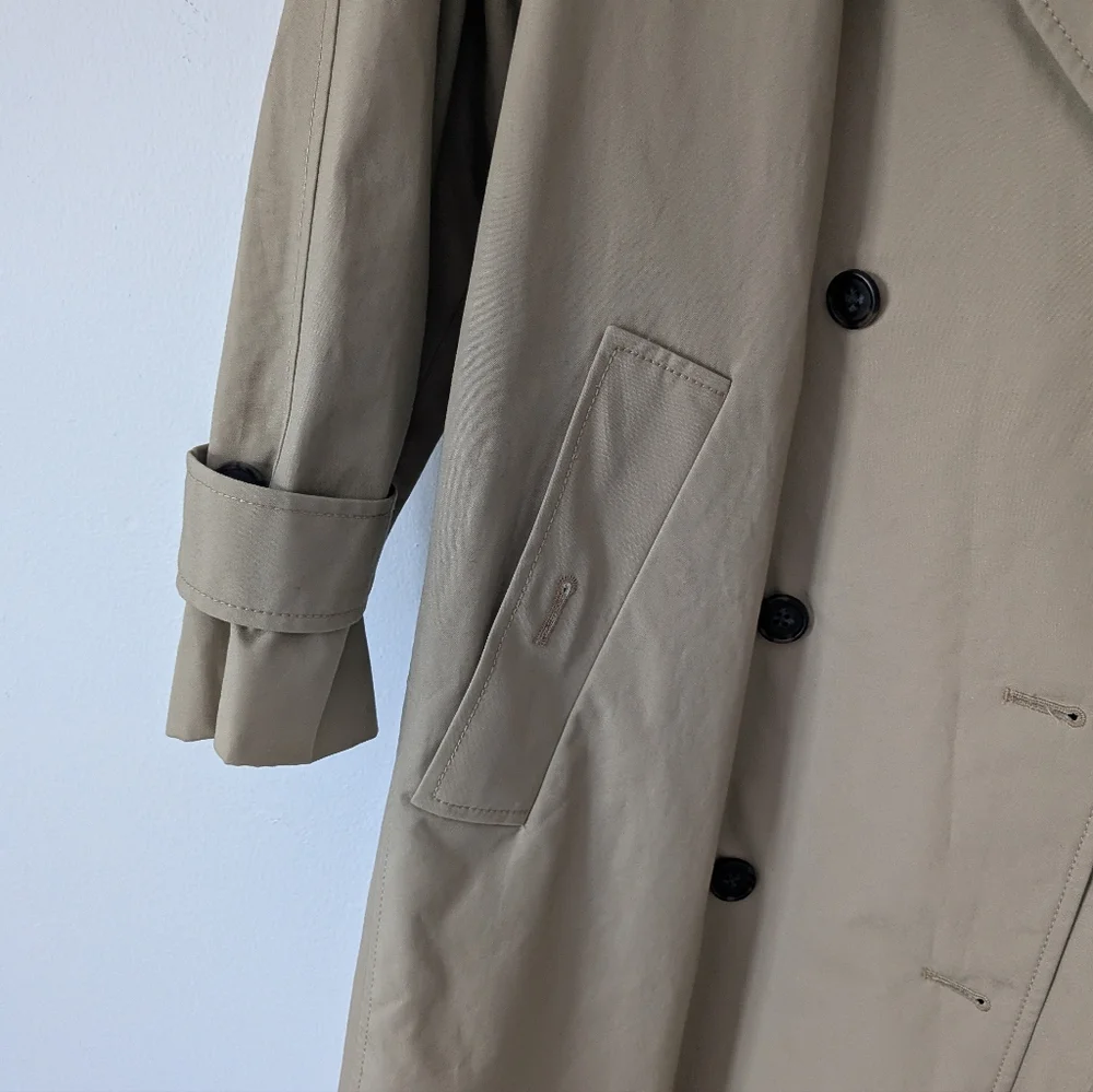 J. Crew Relaxed Oversized Tan Trench Coat - Picture 8 of 13
